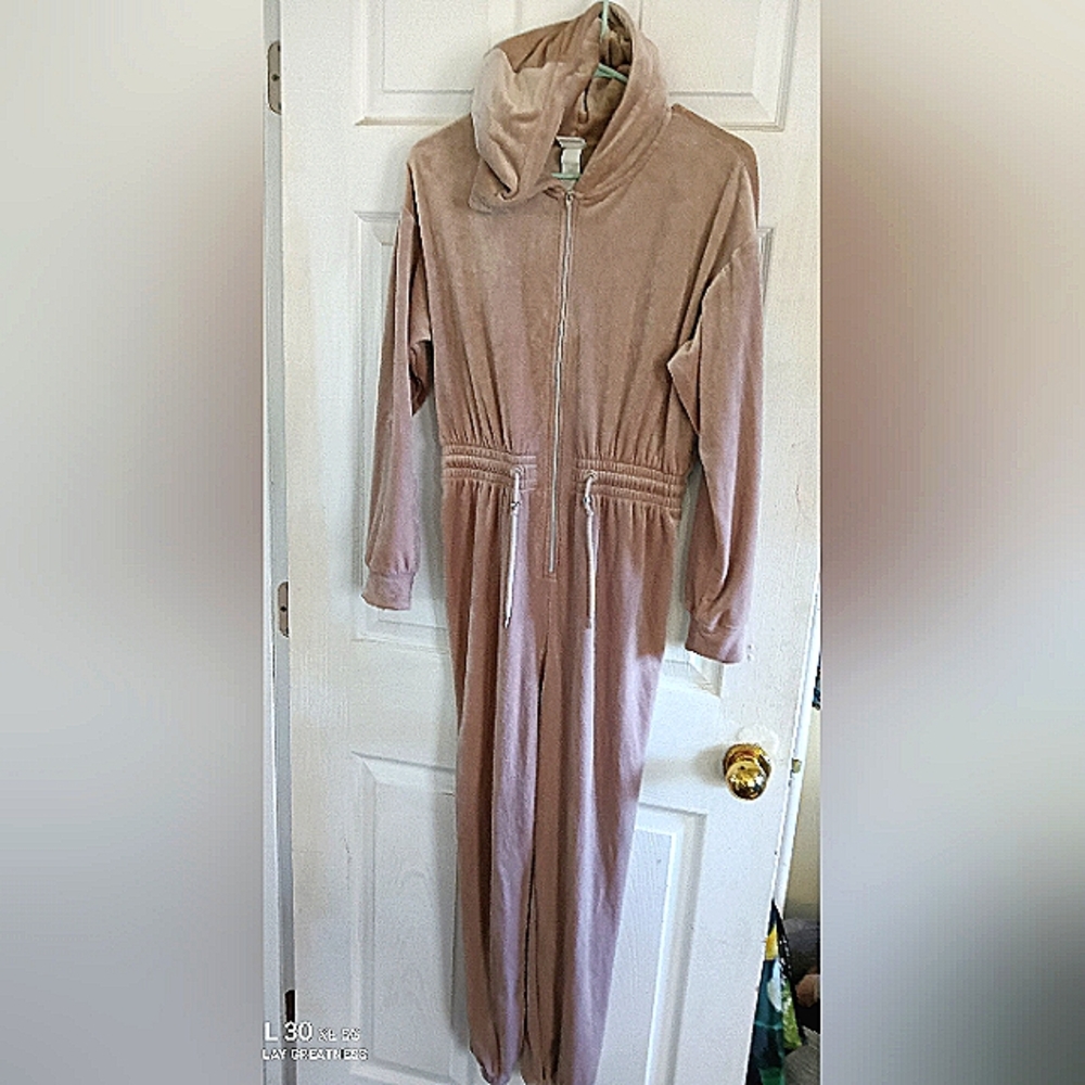 H&M velvet jumpsuit